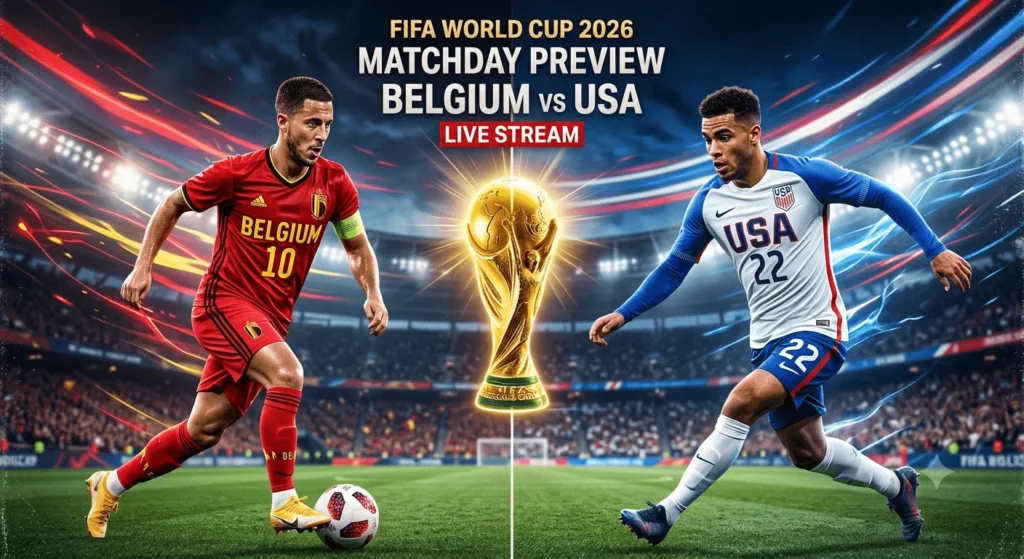 Watch Belgium vs USA Online
